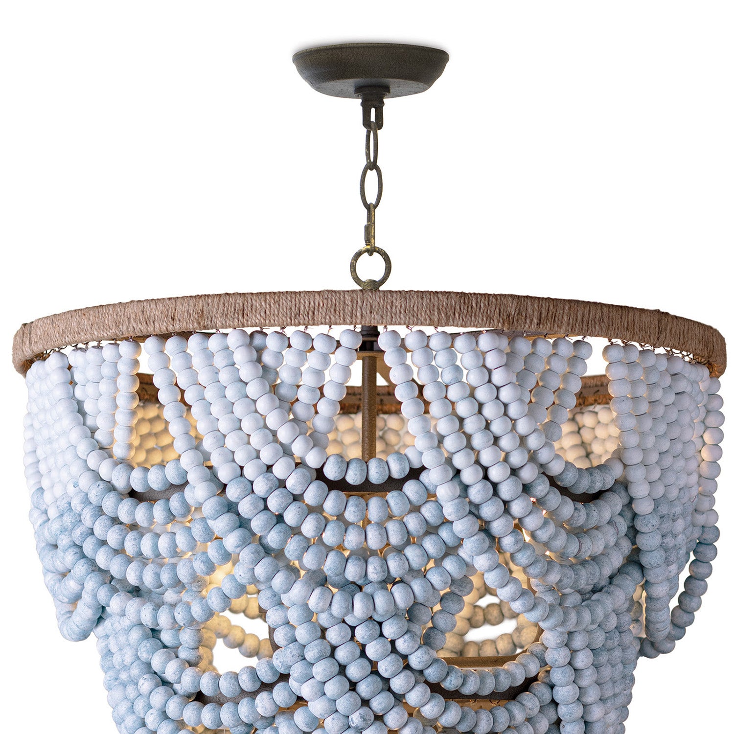 Regina Andrew Ombre Wood Bead Chandelier