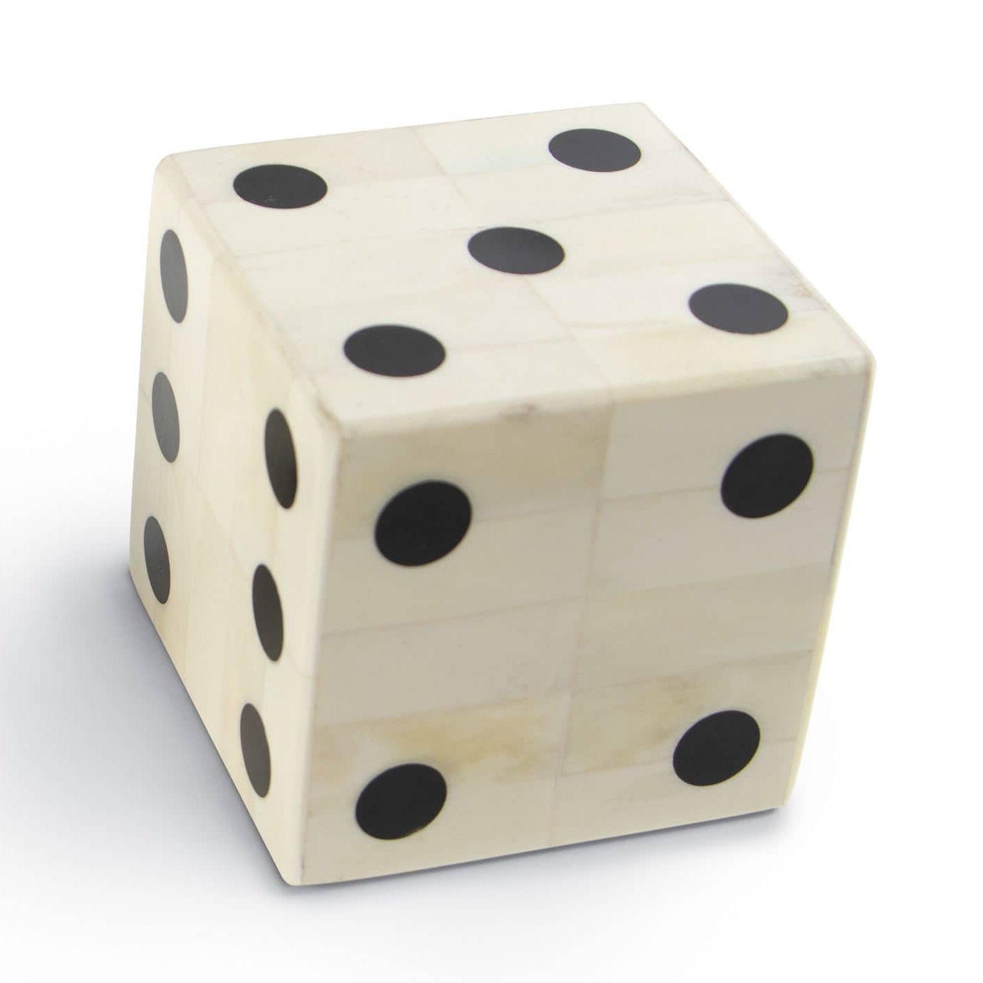 Regina Andrew Oversized Bone Gaming Dice Pair