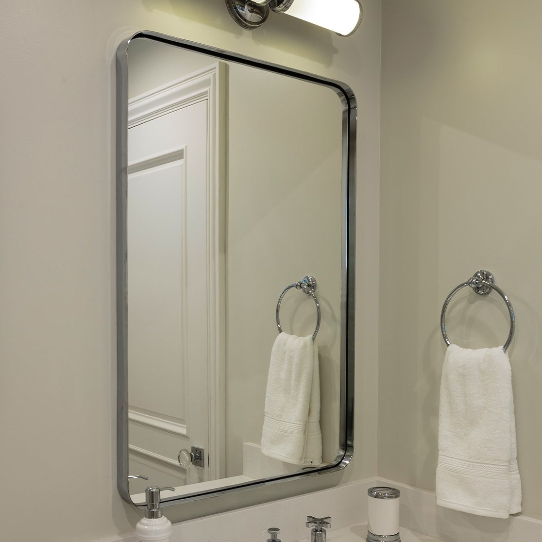 Mirror Home Irving Stainless Steel Wall Mirror