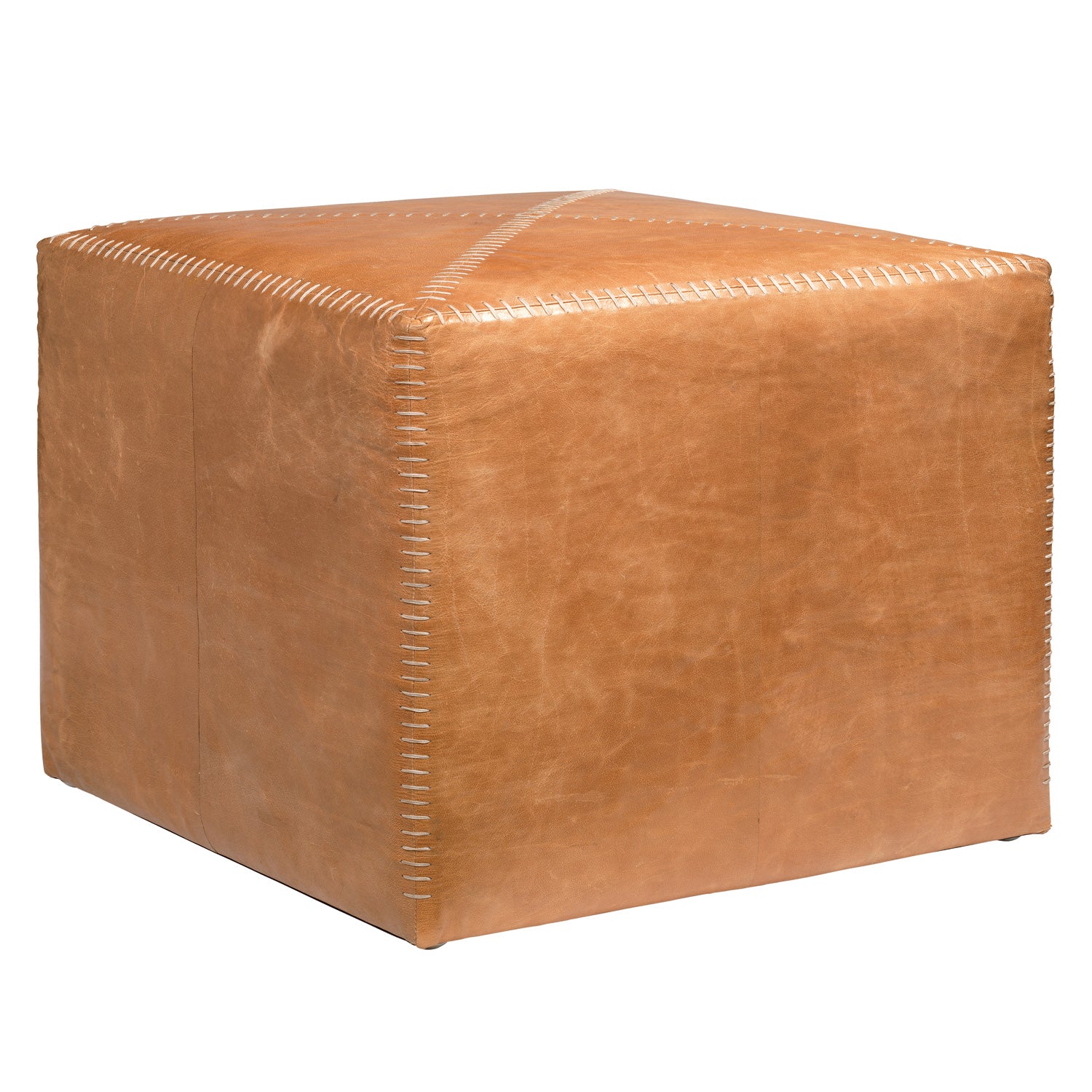 Jamie Young Leather Ottoman