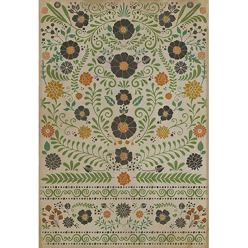 Pattern 36 - Prettiest Weeds Vinyl Floorcloth