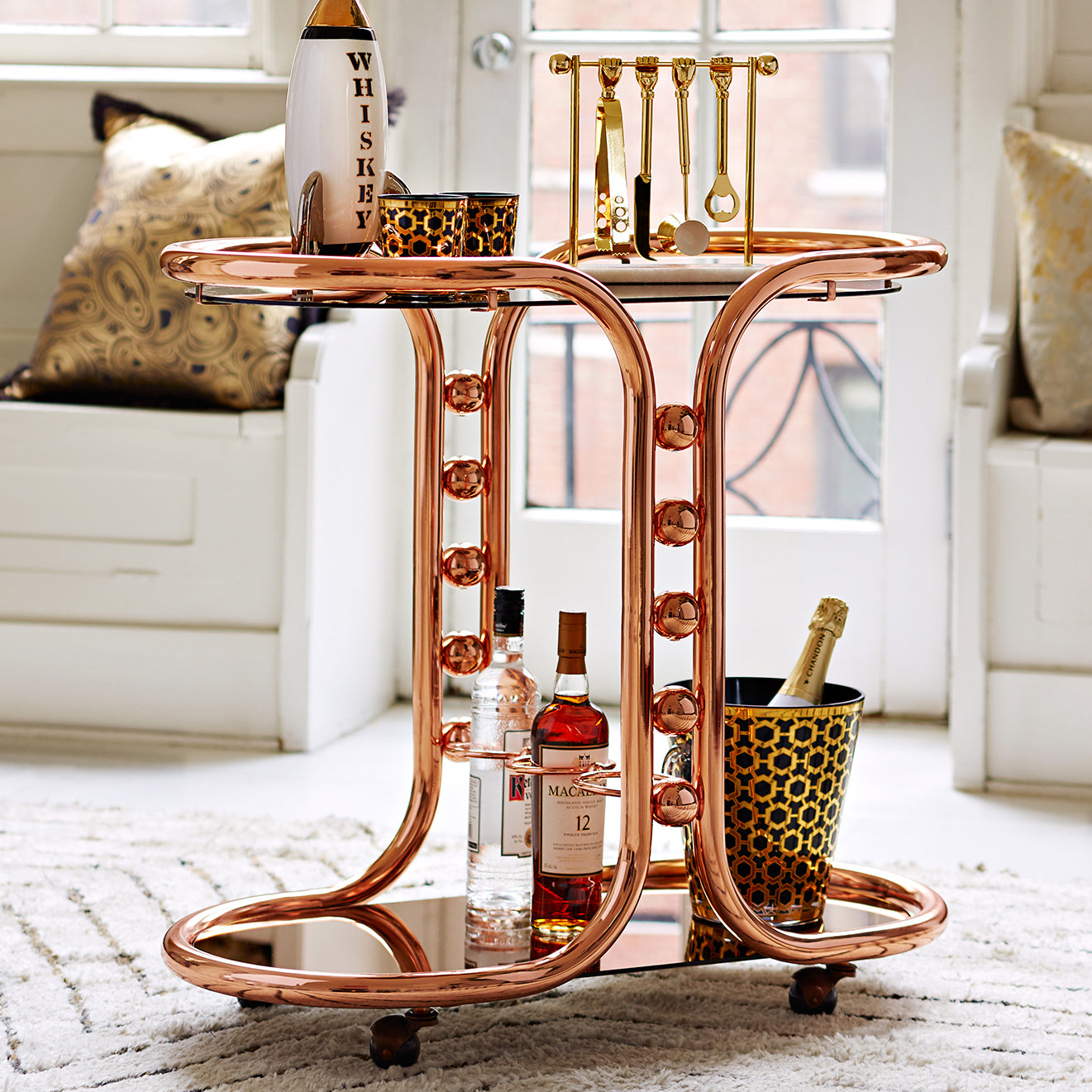 Jonathan Adler Barbell Barware Set