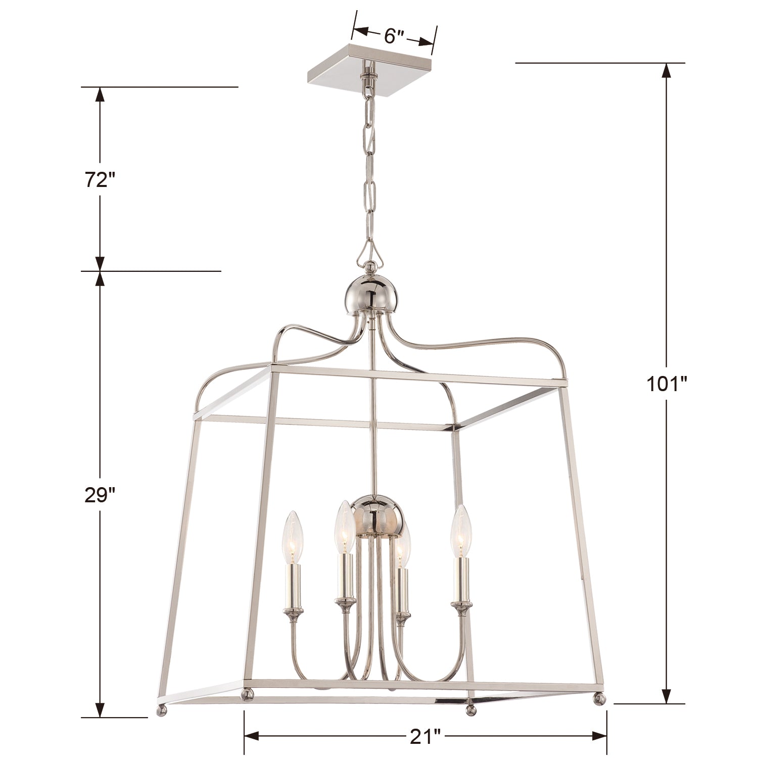 Libby Langdon For Crystorama Sylvan 2244 4-Light Chandelier