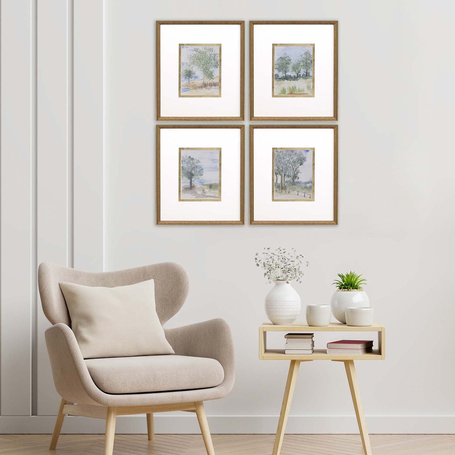 Jardine Along the Way II Framed Art Set of 4