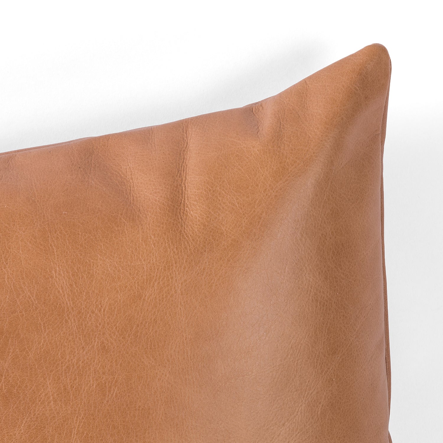 Four Hands Leather and Linen Throw Pillow - Final Sale