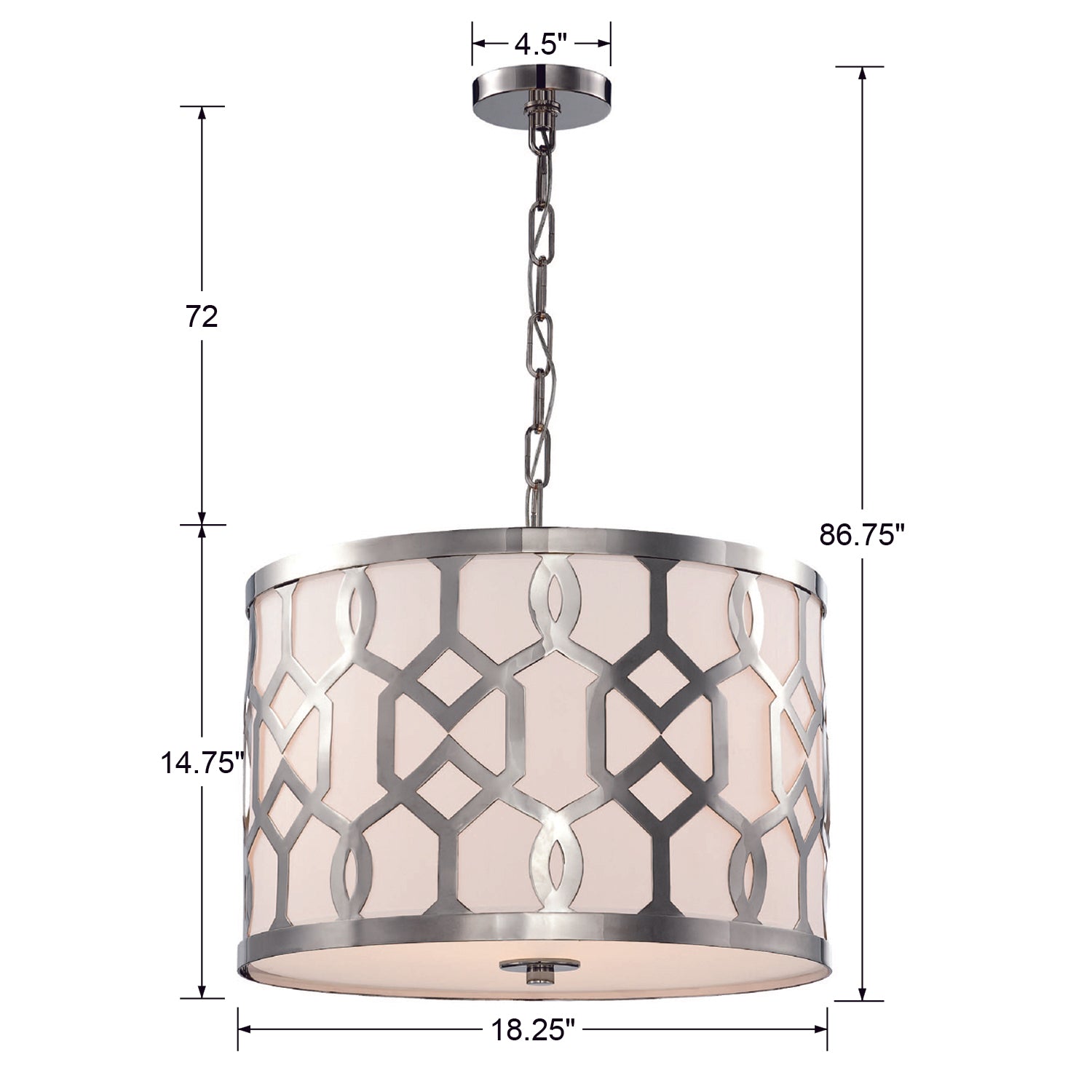 Libby Langdon for Crystorama 3-Light Jennings Chandelier
