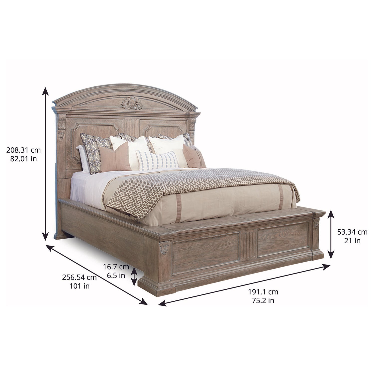 A.R.T. Furniture Arch Salvage Chambers Panel Bed