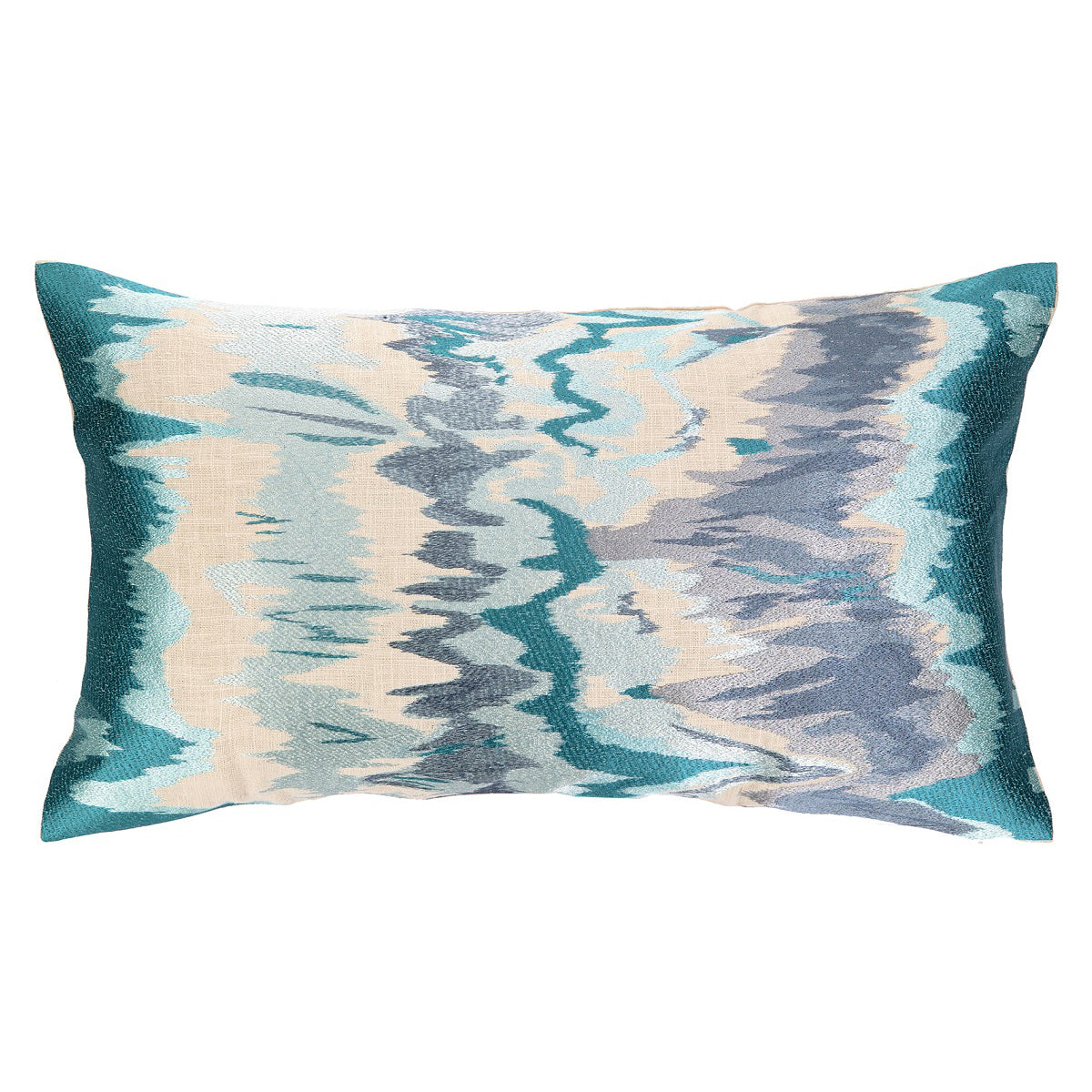 Stereo Embroidered Rectangle Throw Pillow