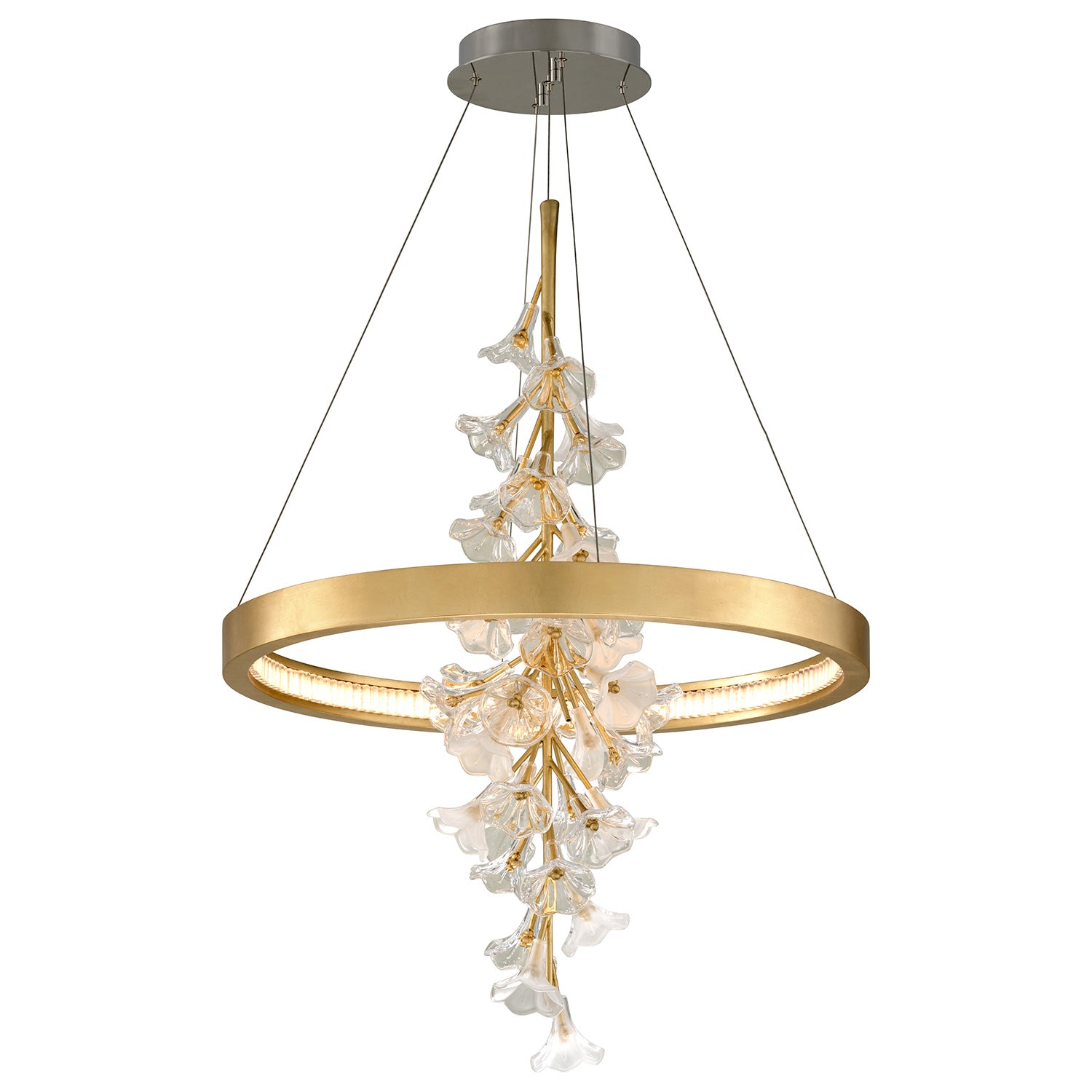 Corbett Lighting Jasmine Glass Flower Cluster Pendant
