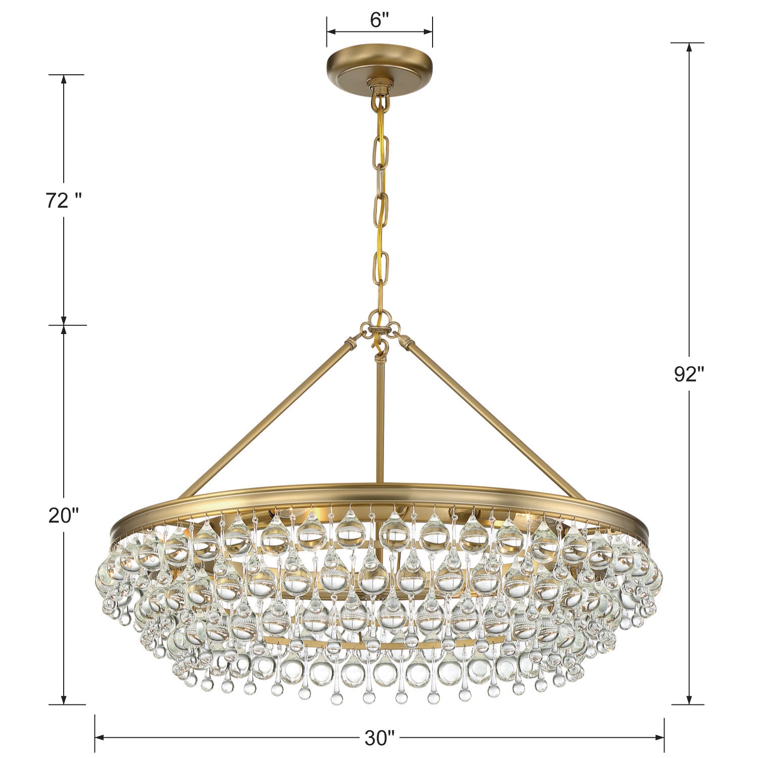 Crystorama Calypso 275 6-Light Chandelier
