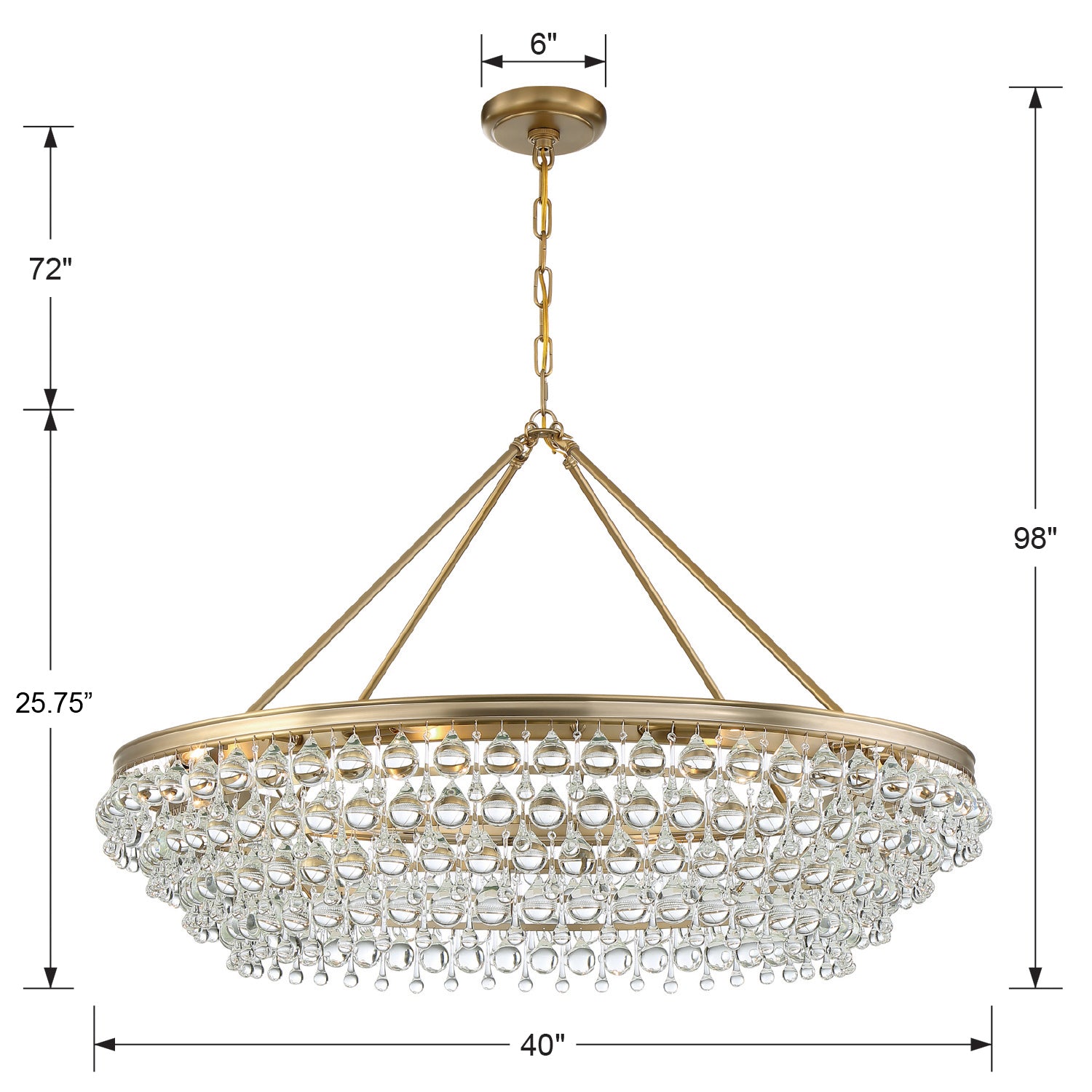 Crystorama Calypso 278 8-Light Chandelier