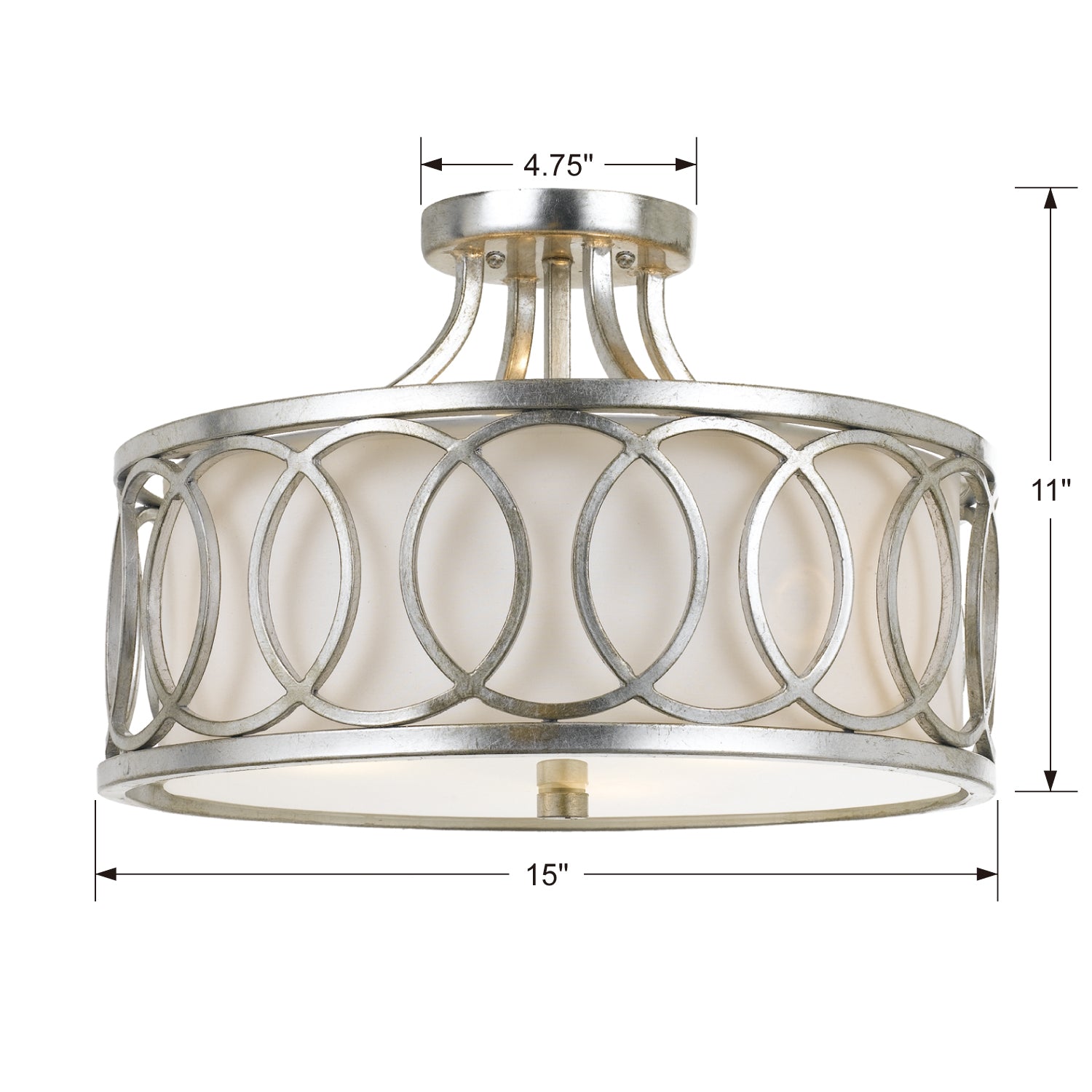 Libby Langdon for Crystorama Graham Semi Flush Ceiling Mount