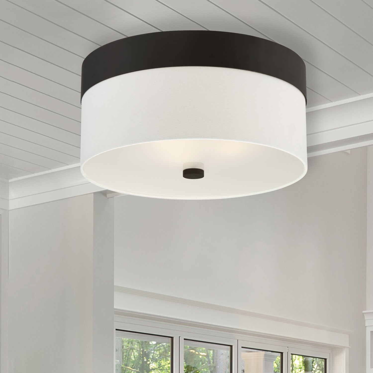 Libby Langdon for Crystorama Grayson Flush Ceiling Mount