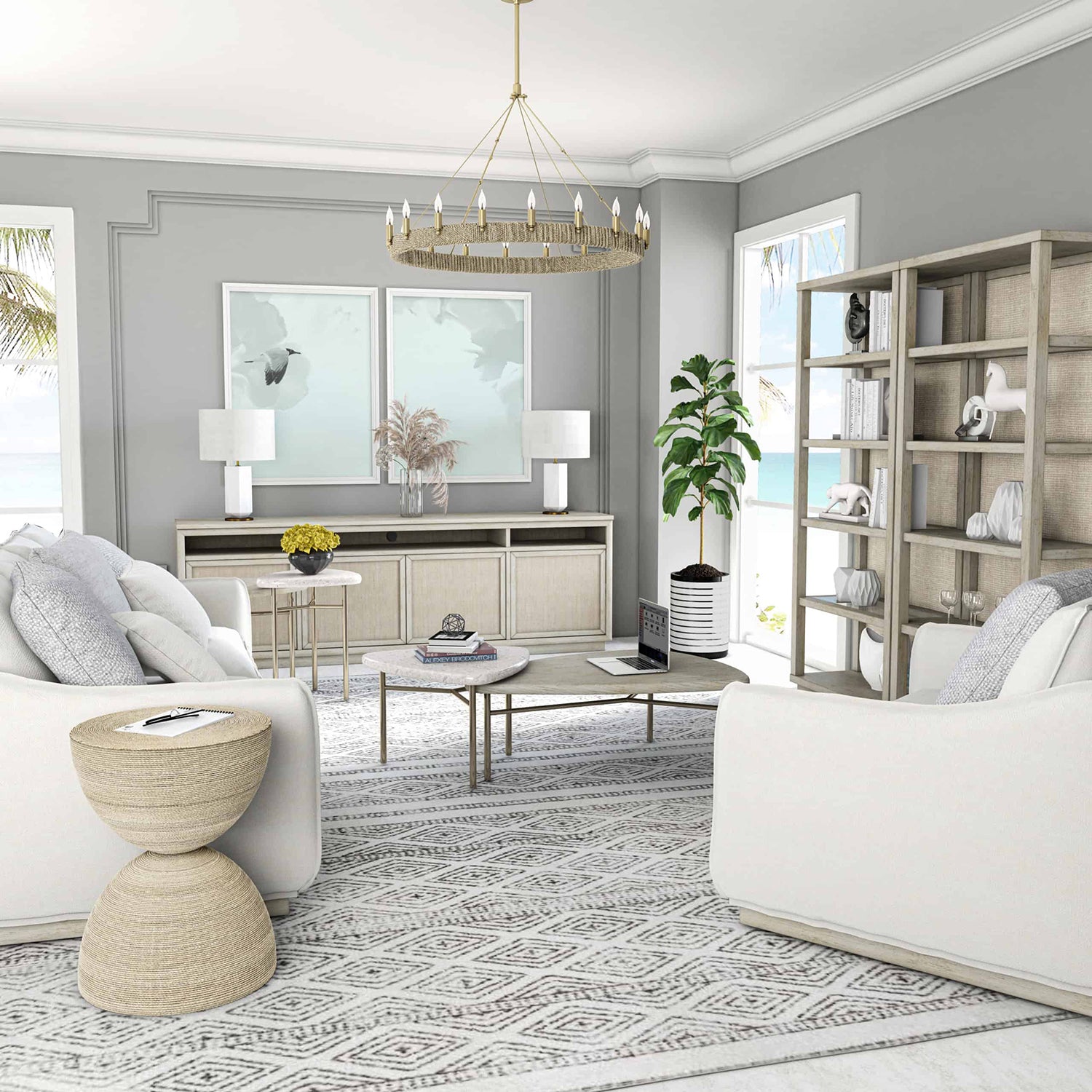 A.R.T. Furniture Cotiere Bunching Cocktail Table Set