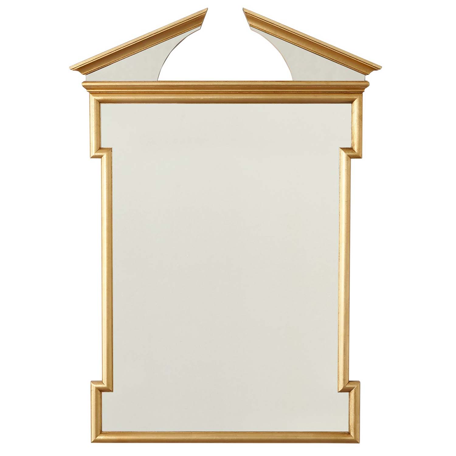 Global Views Broken Pediment Mirror