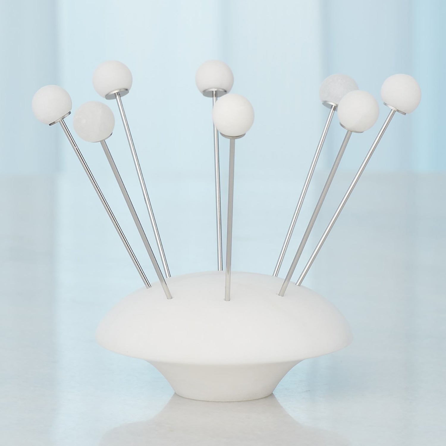 Global Views Alabaster Cocktail Pick Set of 8