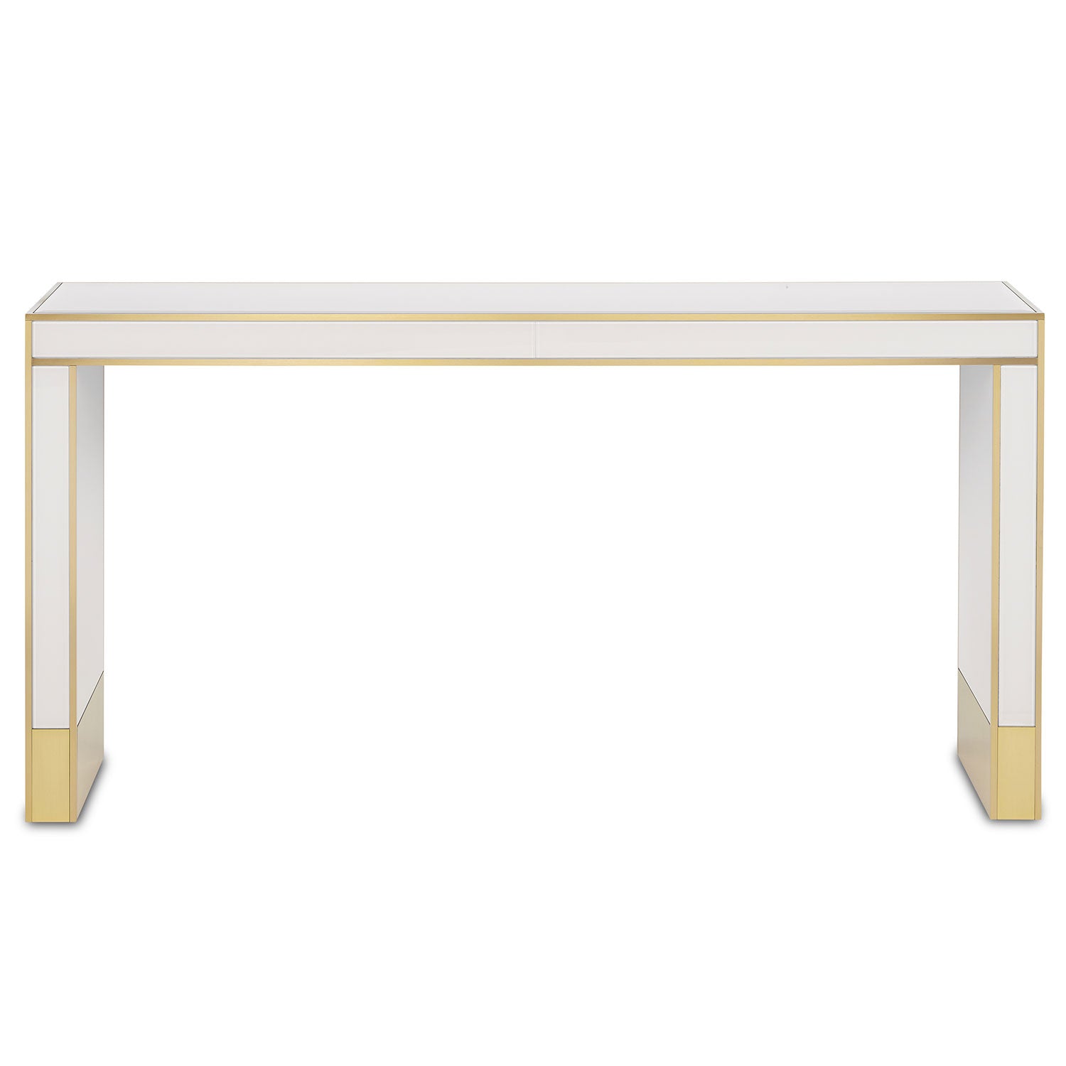 Currey & Co Arden Ivory Console Table - Final Sale