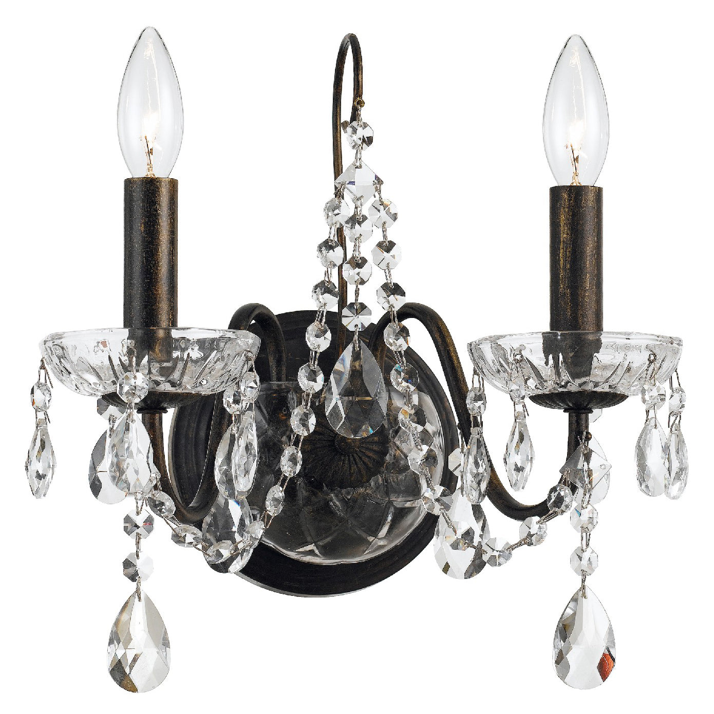 Crystorama Butler 2-Light Wall Mount