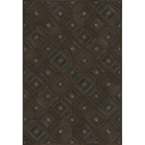 School of Thought - Close Your Eyes & Think Vinyl Floorcloth