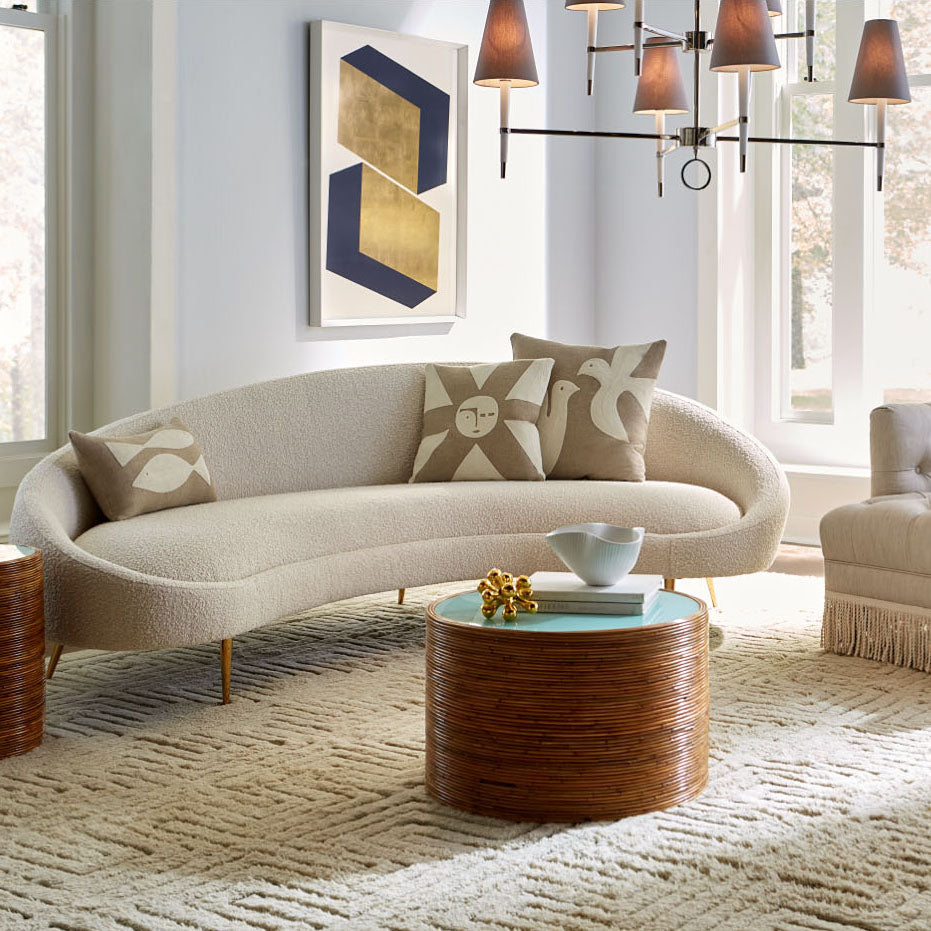 Jonathan Adler Ether Curved Sofa