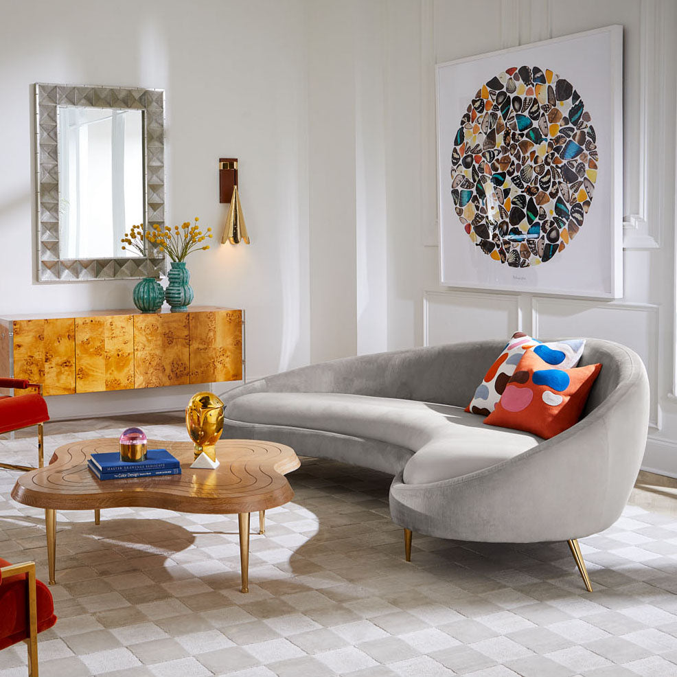 Jonathan Adler Ether Curved Sofa