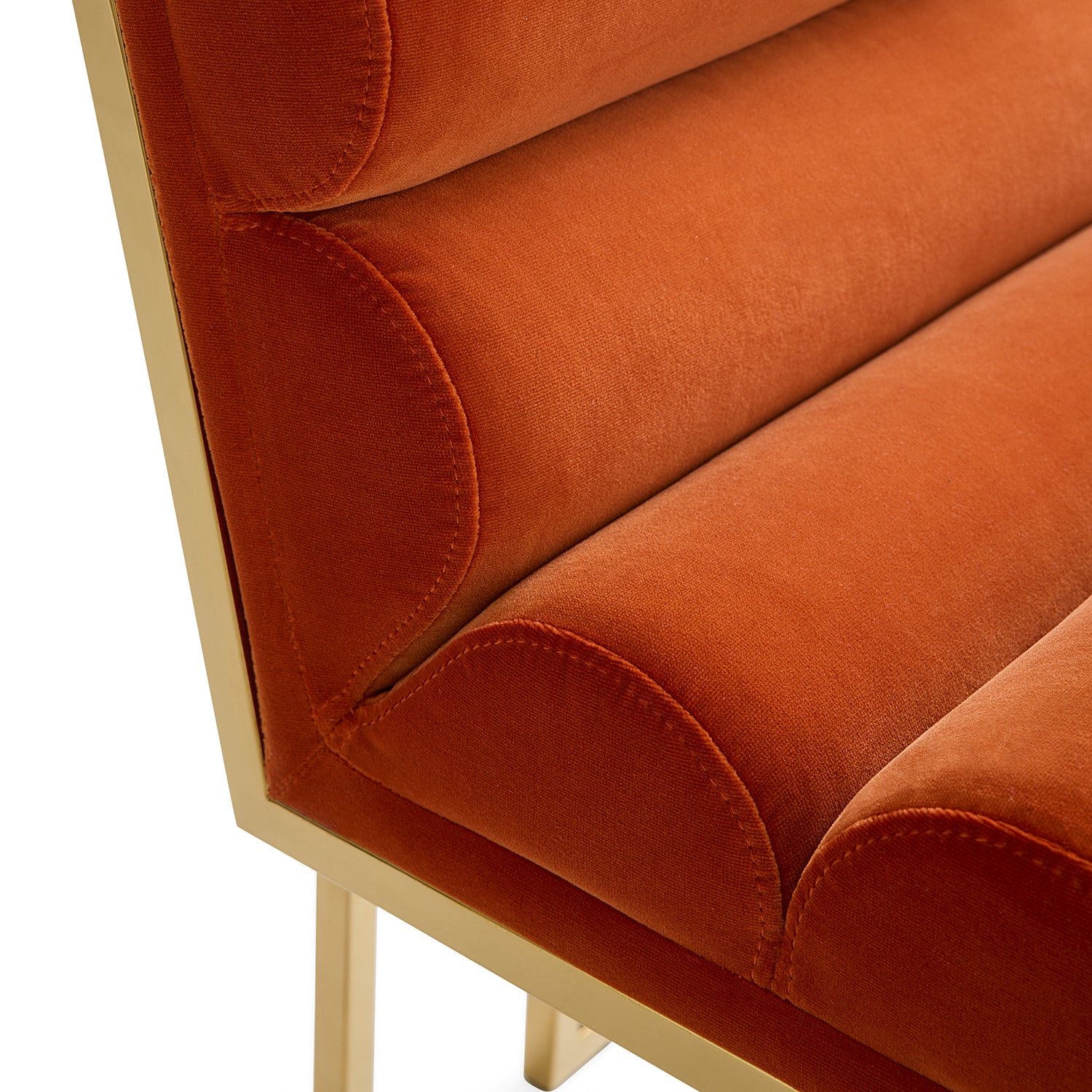 Jonathan Adler Goldfinger Channeled Dining Chair