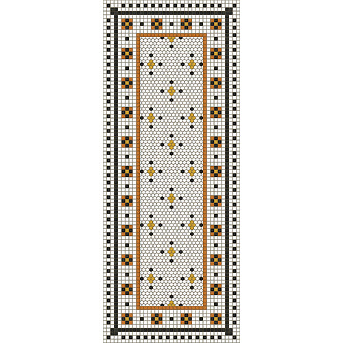 Mosaic F - Rawson Street Vinyl Floorcloth