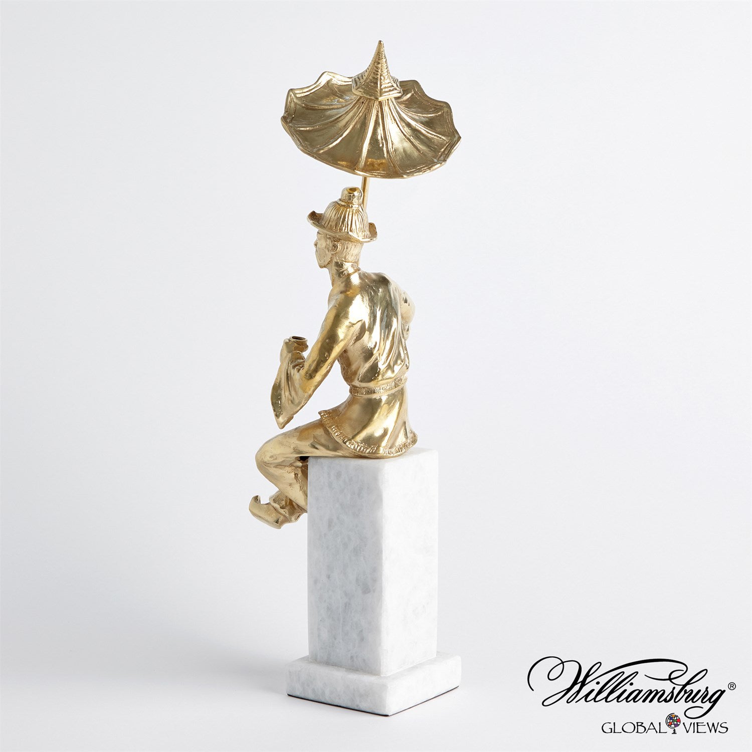 Global Views Hyson Right Facing Tea Drinking Man