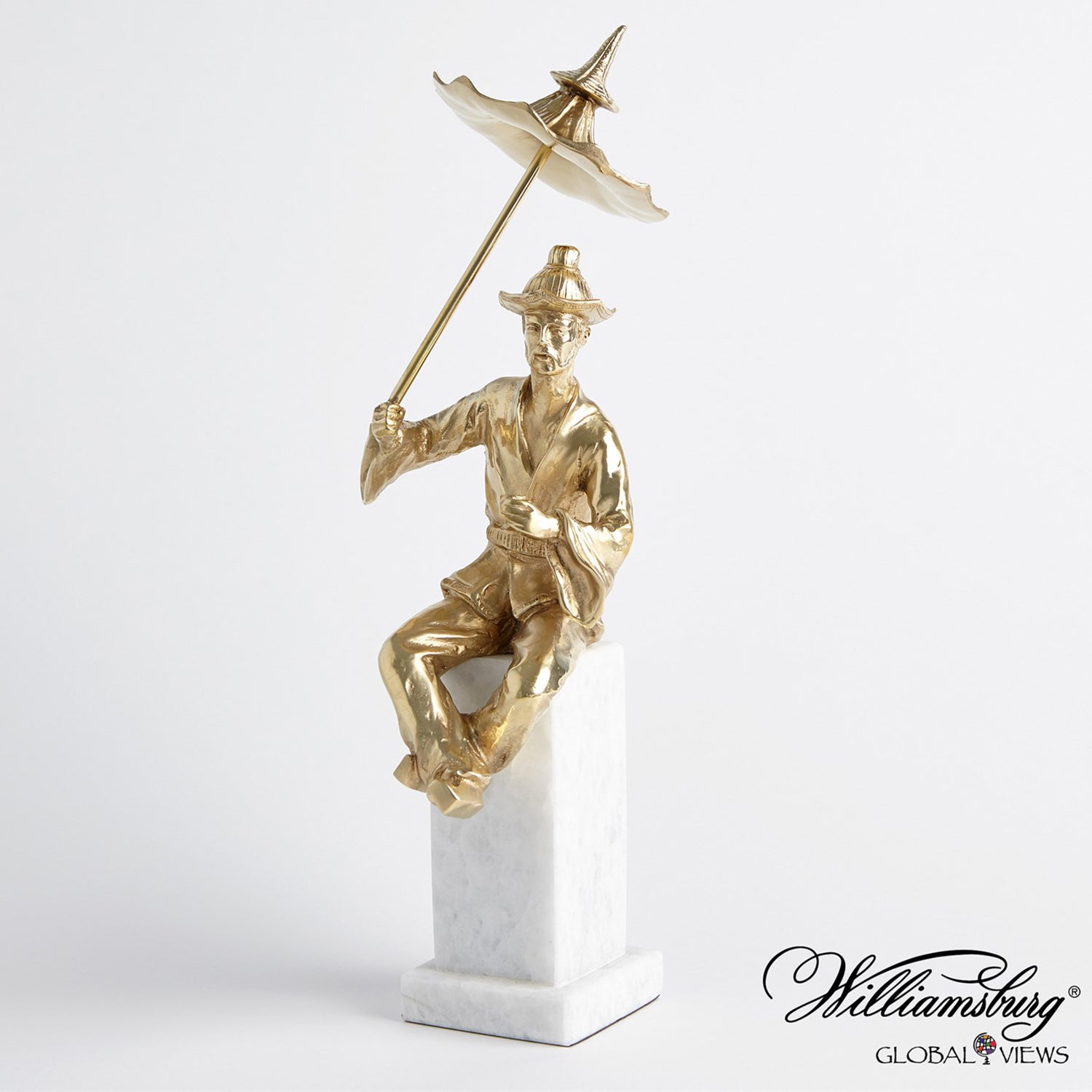 Global Views Hyson Right Facing Tea Drinking Man