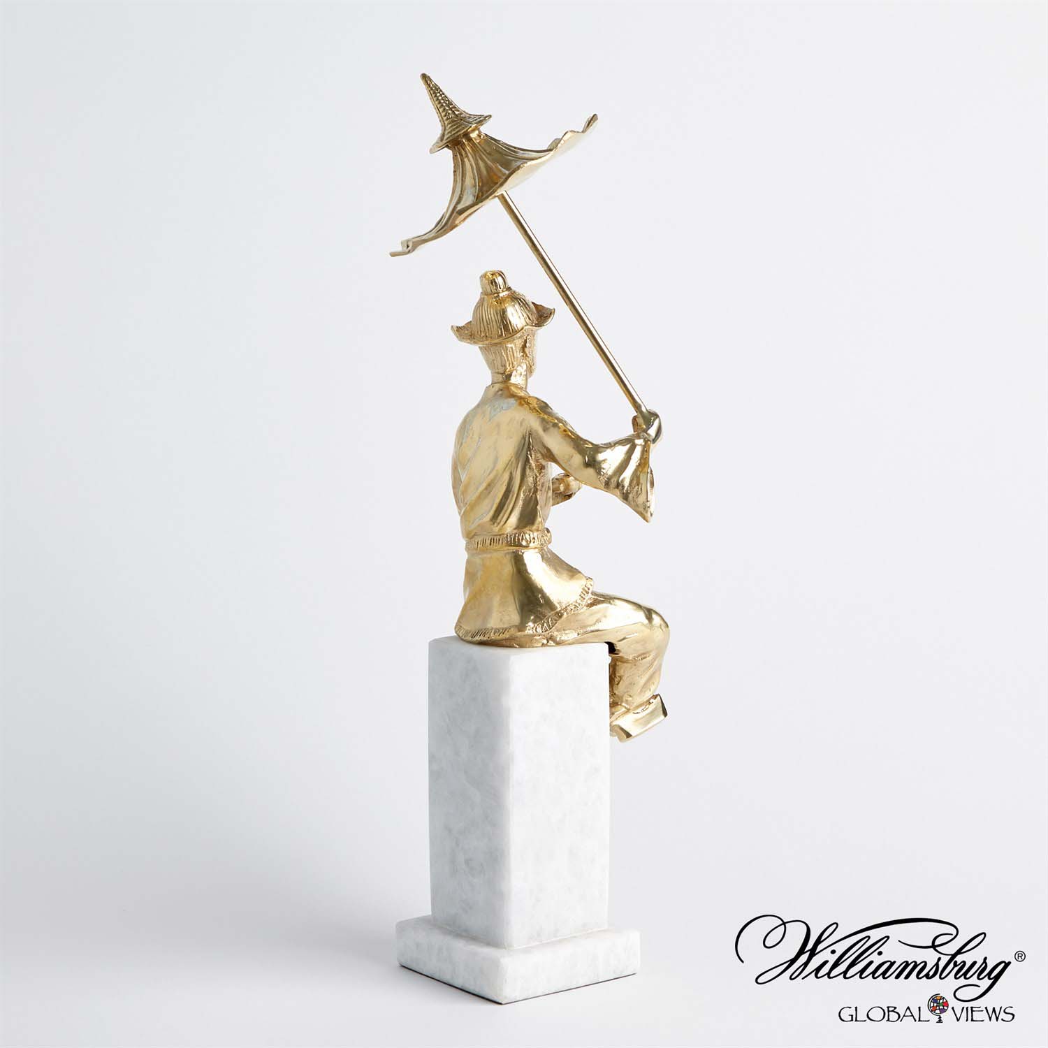 Global Views Bohea Left Facing Tea Drinking Man