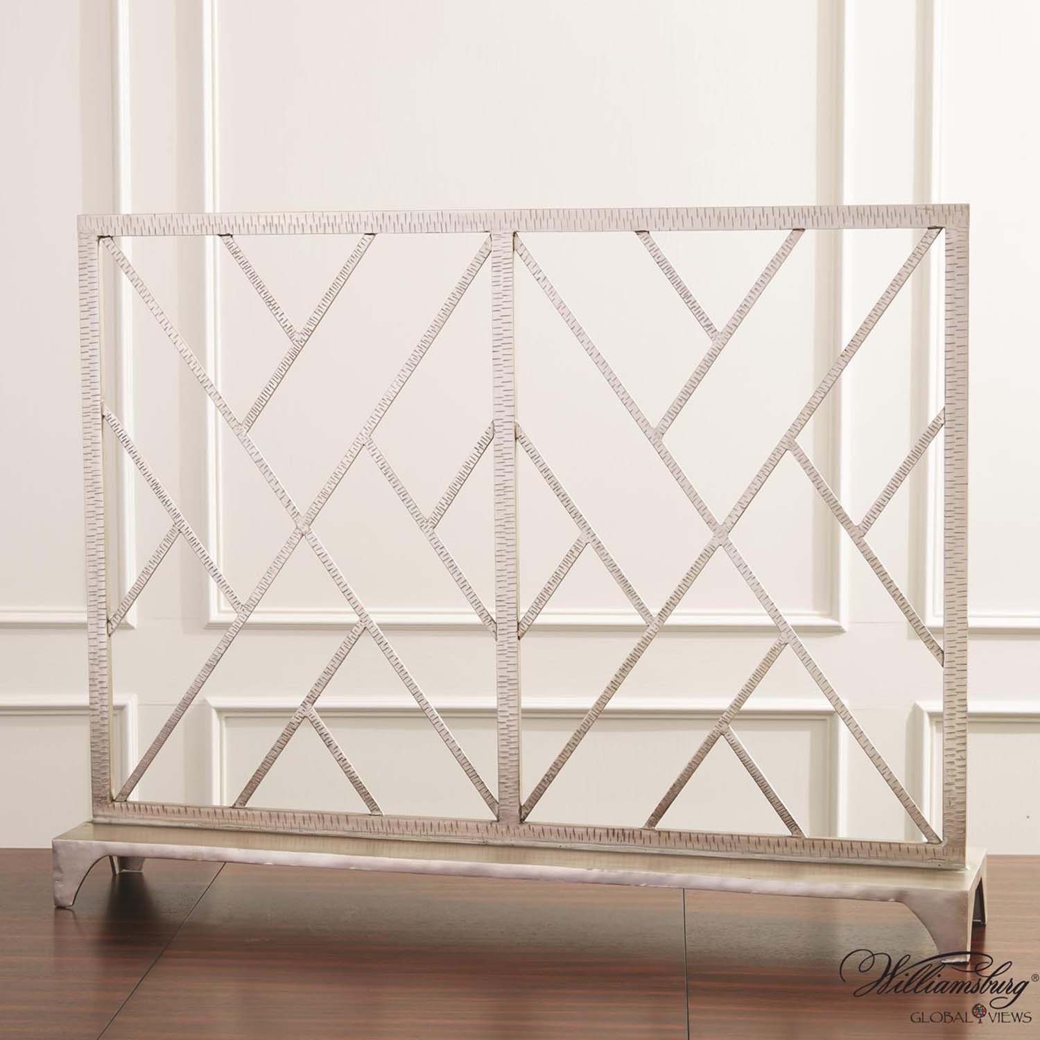 Global Views Chinoiserie Fret Fireplace Screen