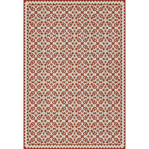 Floral Quilt - This Old Village Vinyl Floorcloth