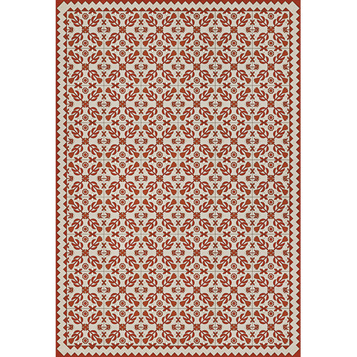 Floral Quilt - This Old Village Vinyl Floorcloth