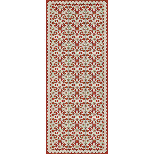 Floral Quilt - This Old Village Vinyl Floorcloth