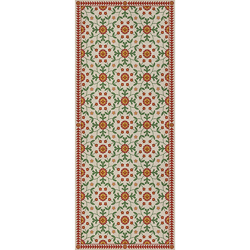 Whig Rose - Contemplation Vinyl Floorcloth