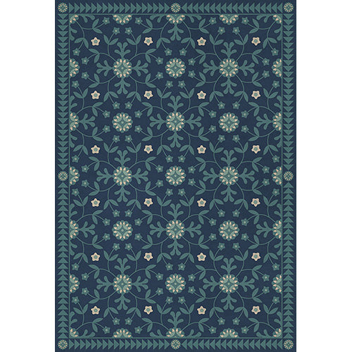 Whig Rose - Going Beyond the Seas Vinyl Floorcloth
