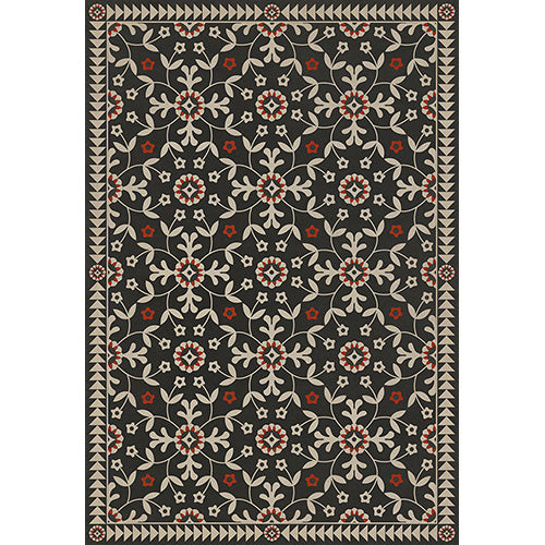 Whig Rose - Time Takes it All Vinyl Floorcloth