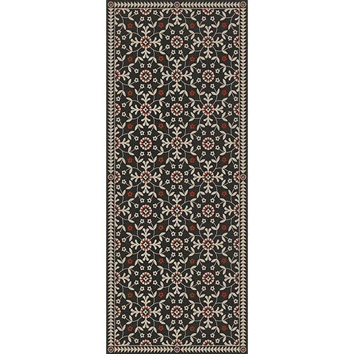 Whig Rose - Time Takes it All Vinyl Floorcloth