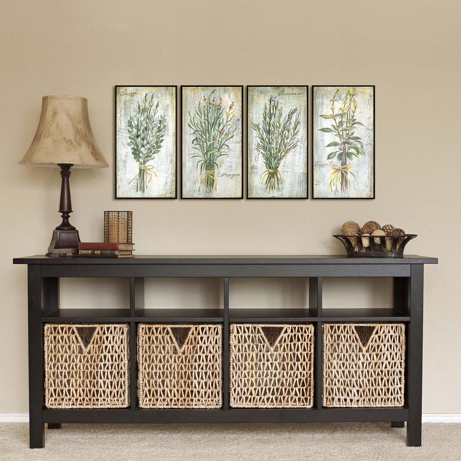 Vassileva Herbs Framed Art Set of 4