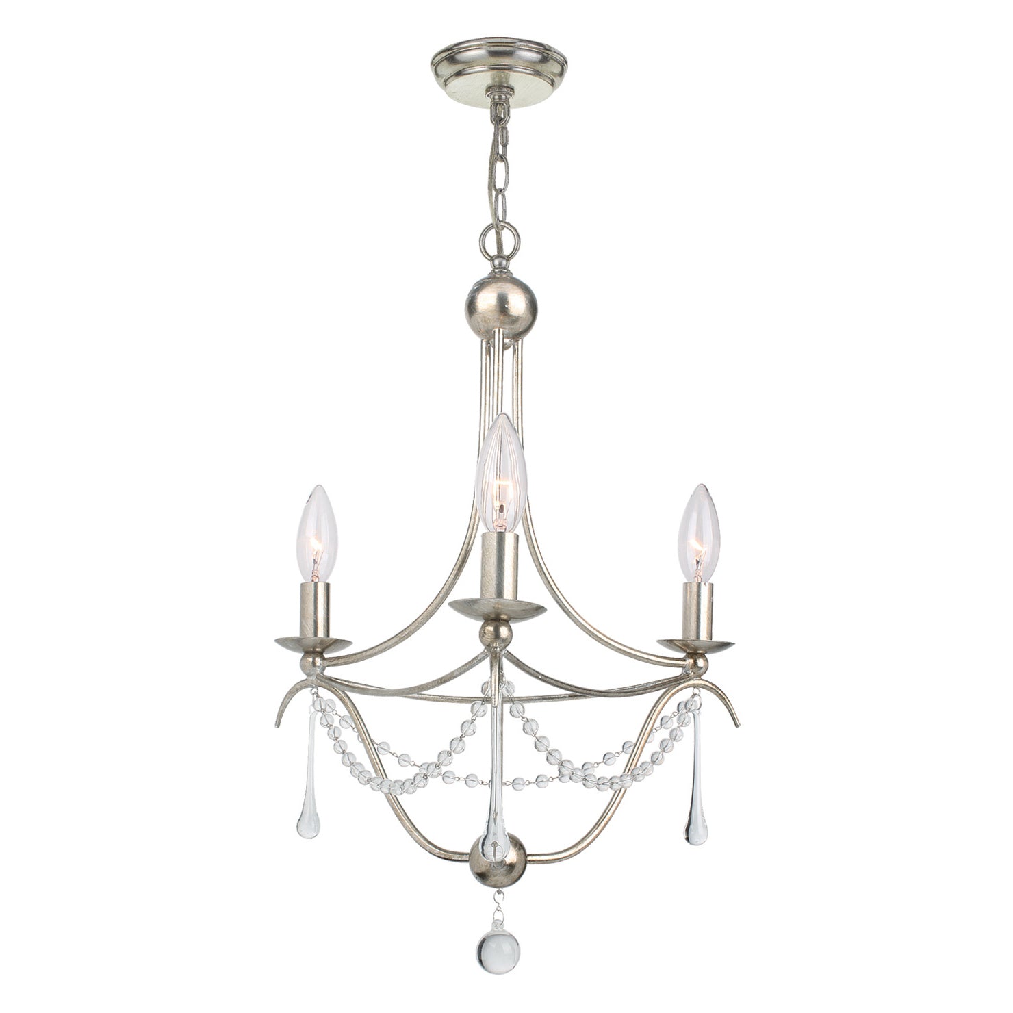 Crystorama Metro 3-Light Mini Chandelier