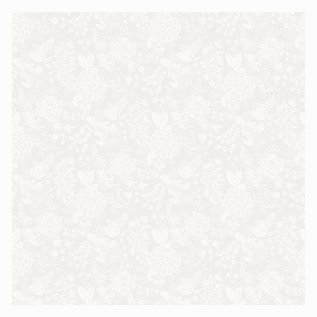 Garnier Thiebaut Mille Giverny Blanc Jacquard Tablecloth