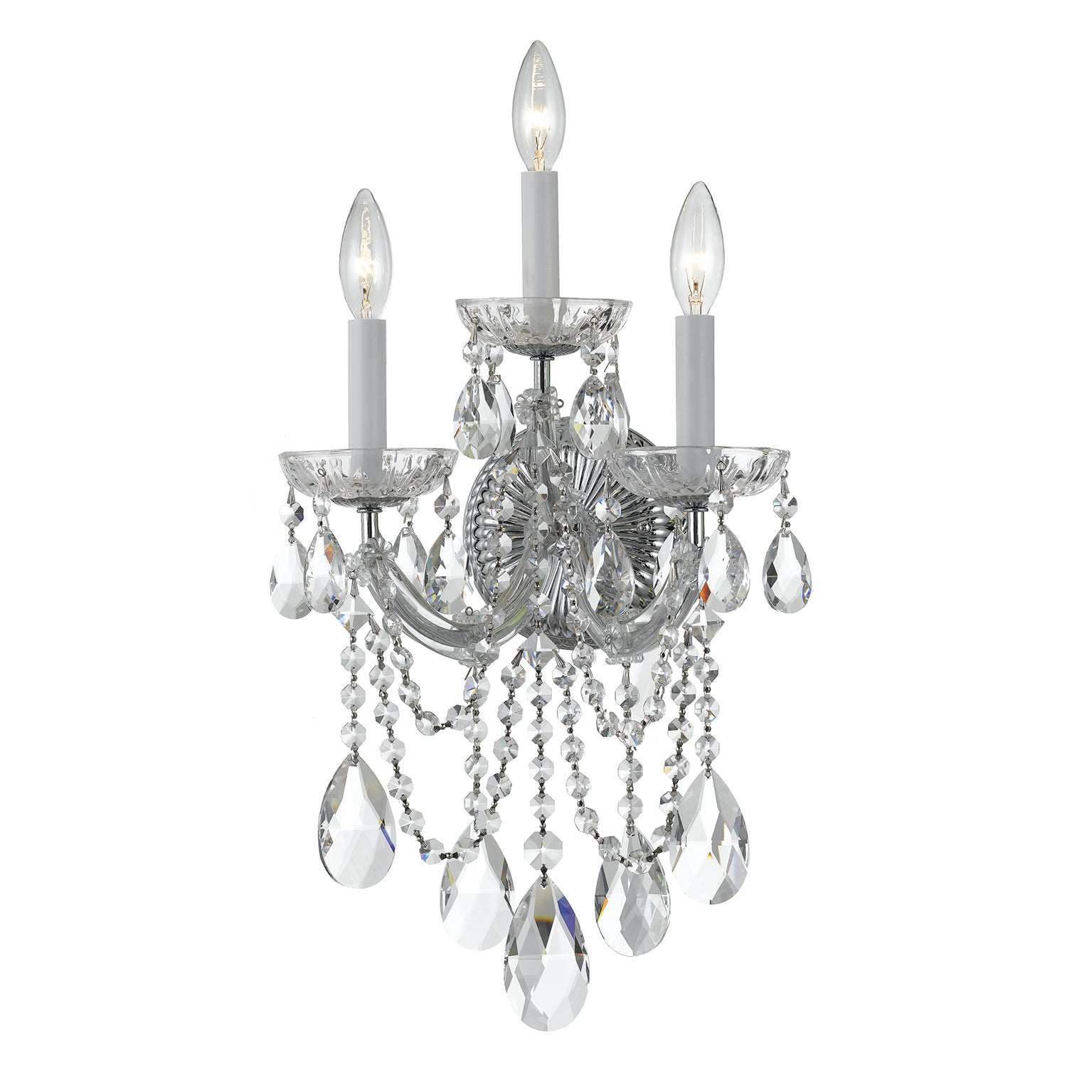 Crystorama Maria Theresa 4423 3-Light Wall Sconce