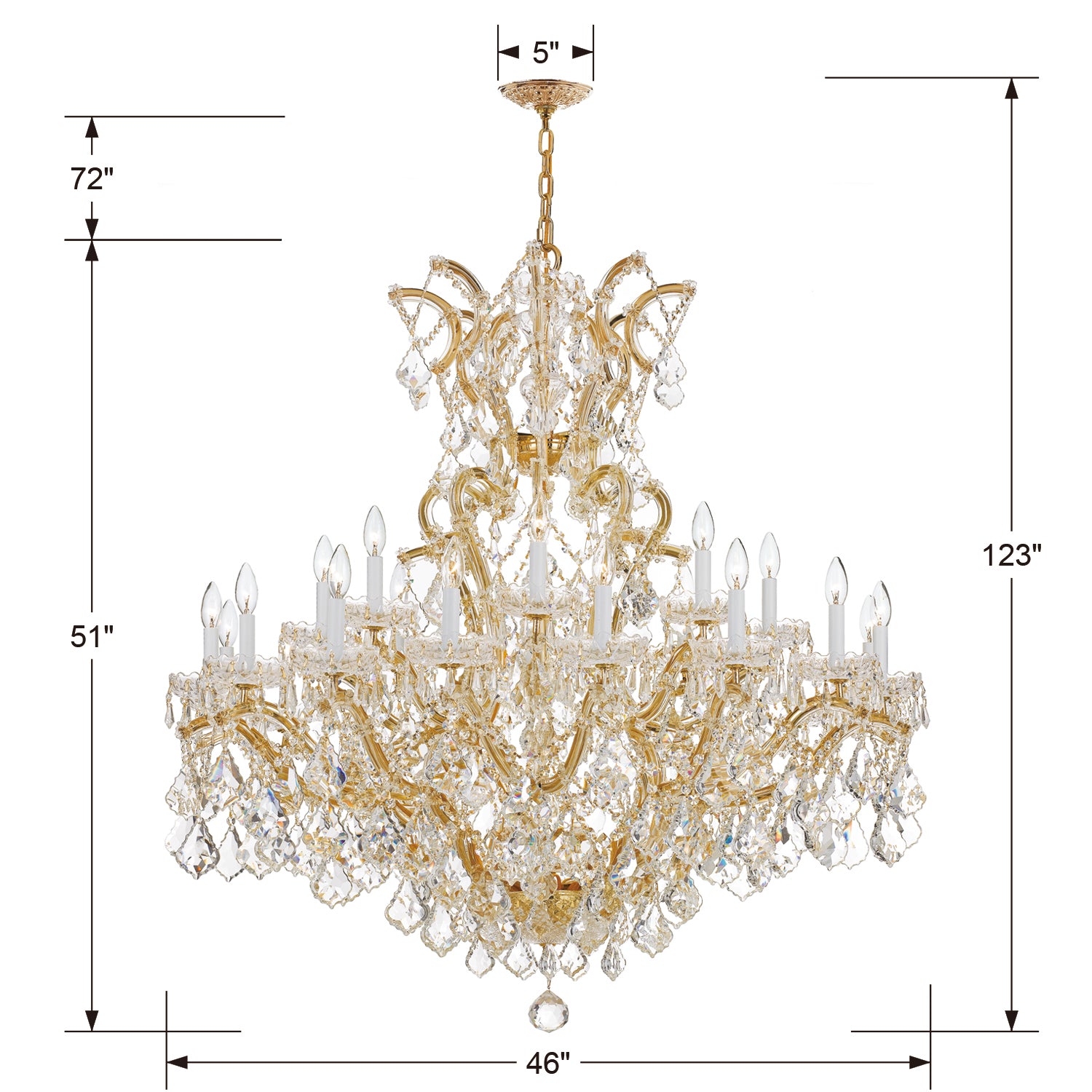 Crystorama Maria Theresa 25-Light Chandelier
