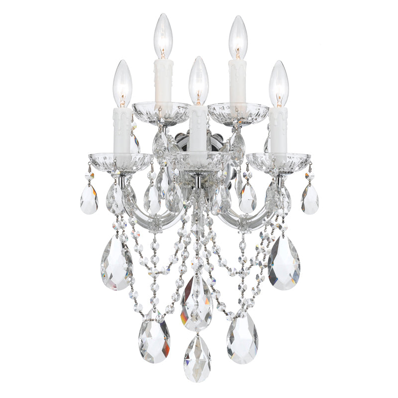 Crystorama Maria Theresa 4425 5-Light Wall Sconce