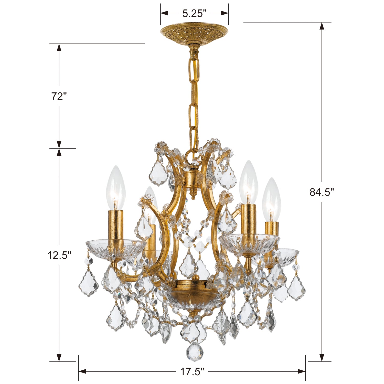 Crystorama Filmore Mini Chandelier