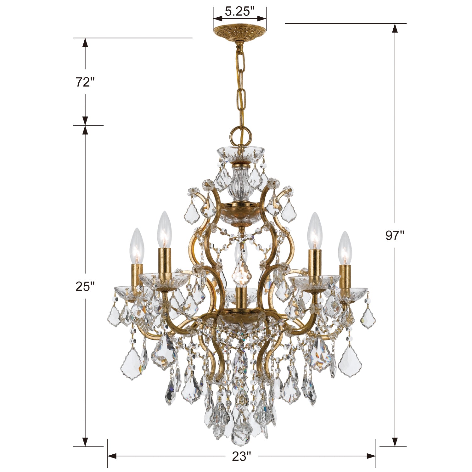 Crystorama 6-Light Filmore Chandelier