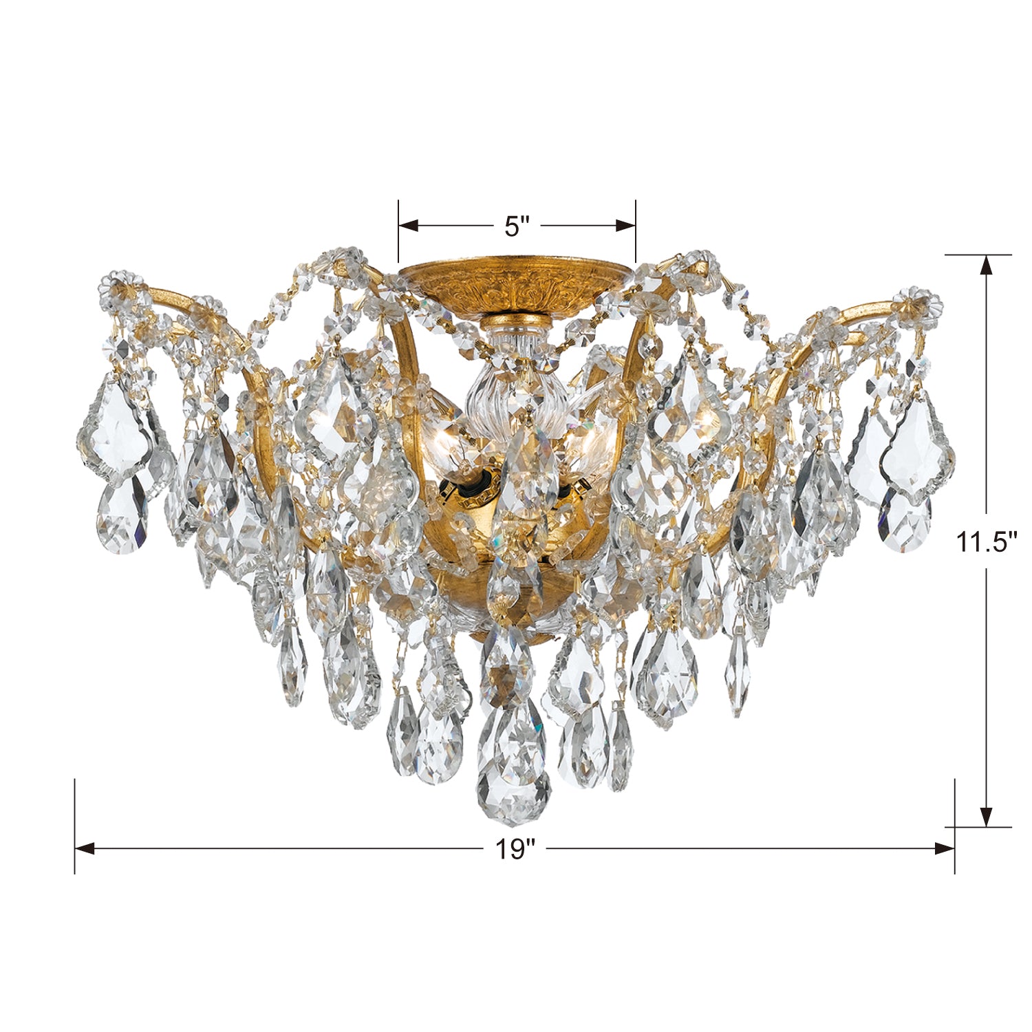 Crystorama Filmore Flush Ceiling Mount