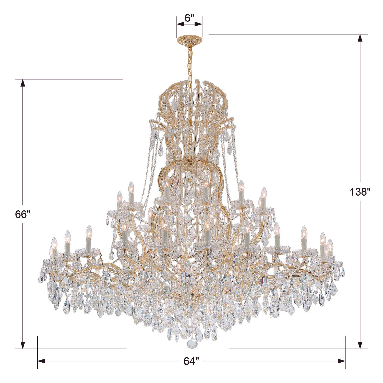 Crystorama Maria Theresa 37-Light Chandelier