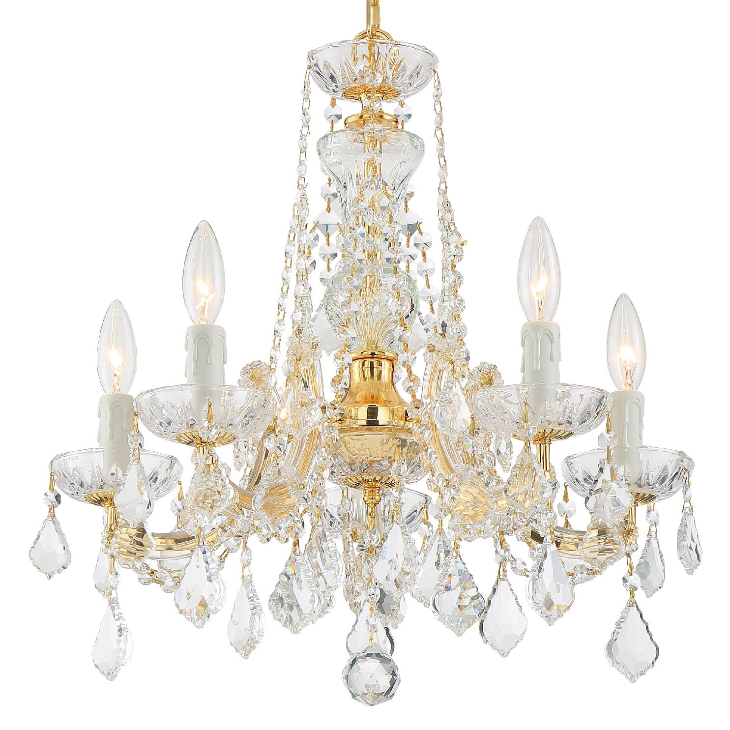 Crystorama Maria Theresa 4476 5-Light Mini Chandelier