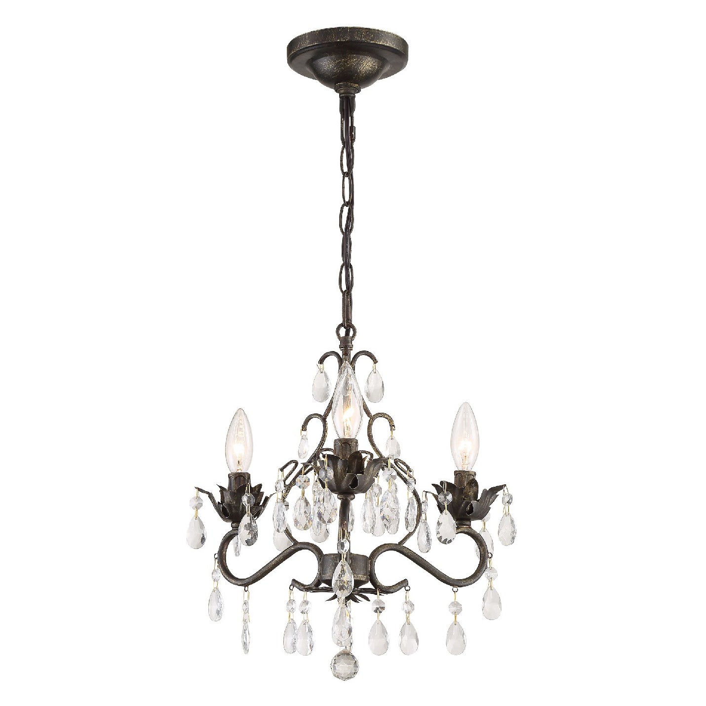 Crystorama Paris Market 4534 3-Light Mini Chandelier